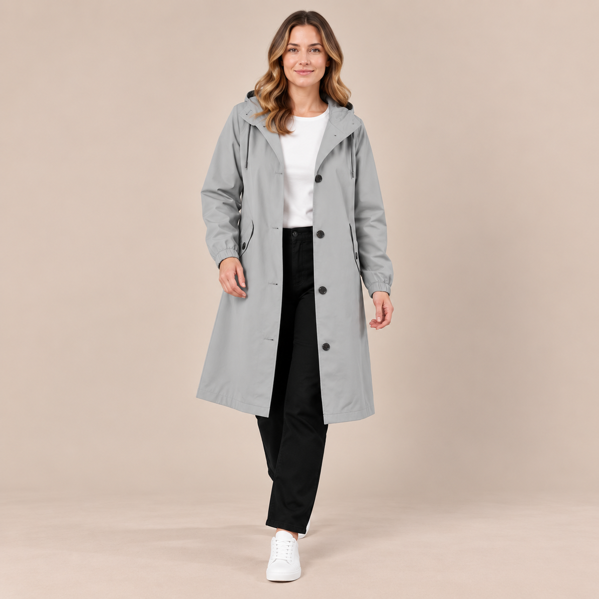 Coatavia | Lässiger Oversize Trenchcoat Mit Kapuze