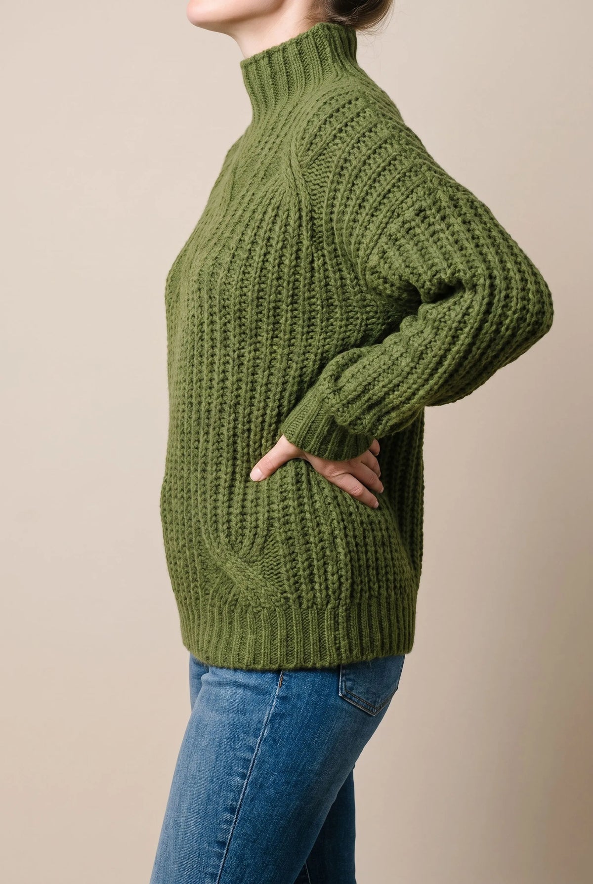 CozyChic | Eleganter Damenpullover Mit Zopfmuster