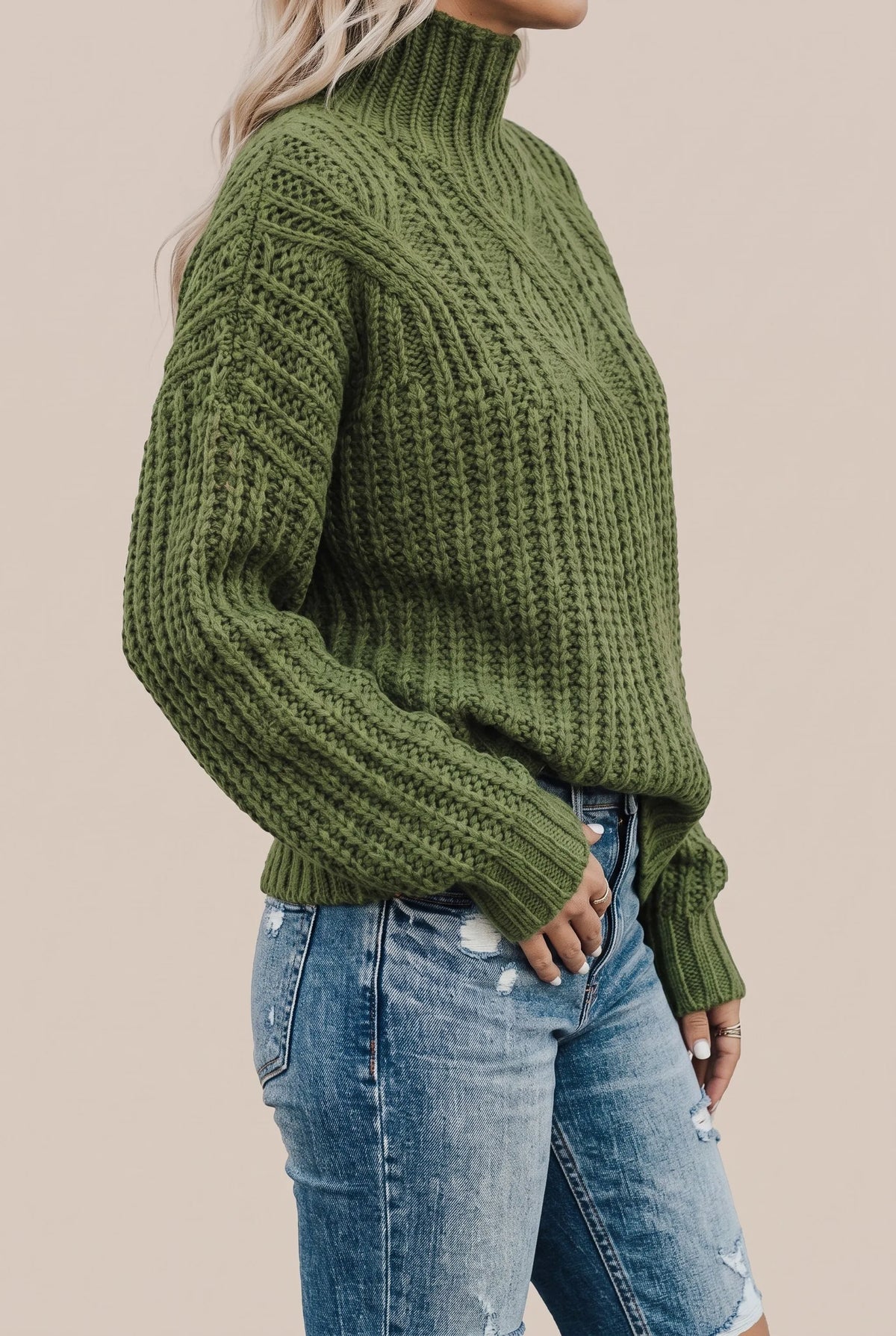 CozyChic | Eleganter Damenpullover Mit Zopfmuster