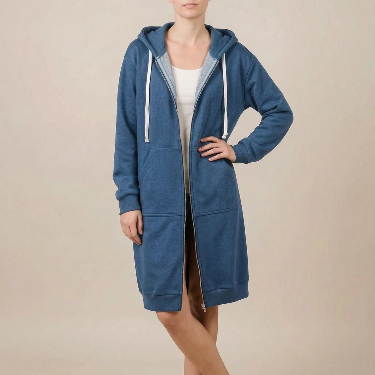 CozyWrap | Lange Strickjacke Mit Kapuze