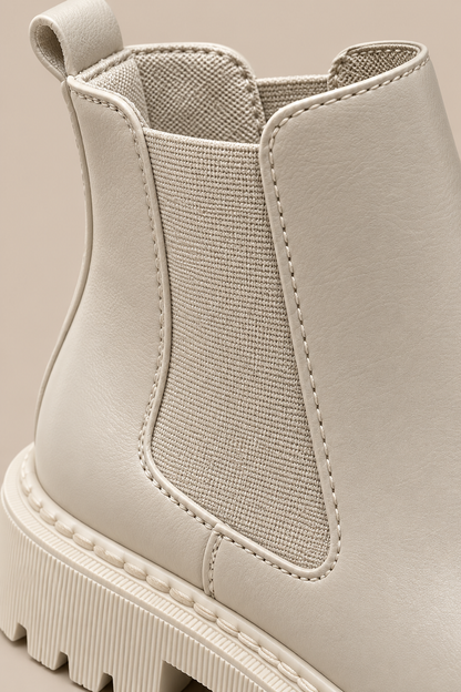 Crezel | Chelsea Boots Damen mit Nieten und Profilsohle