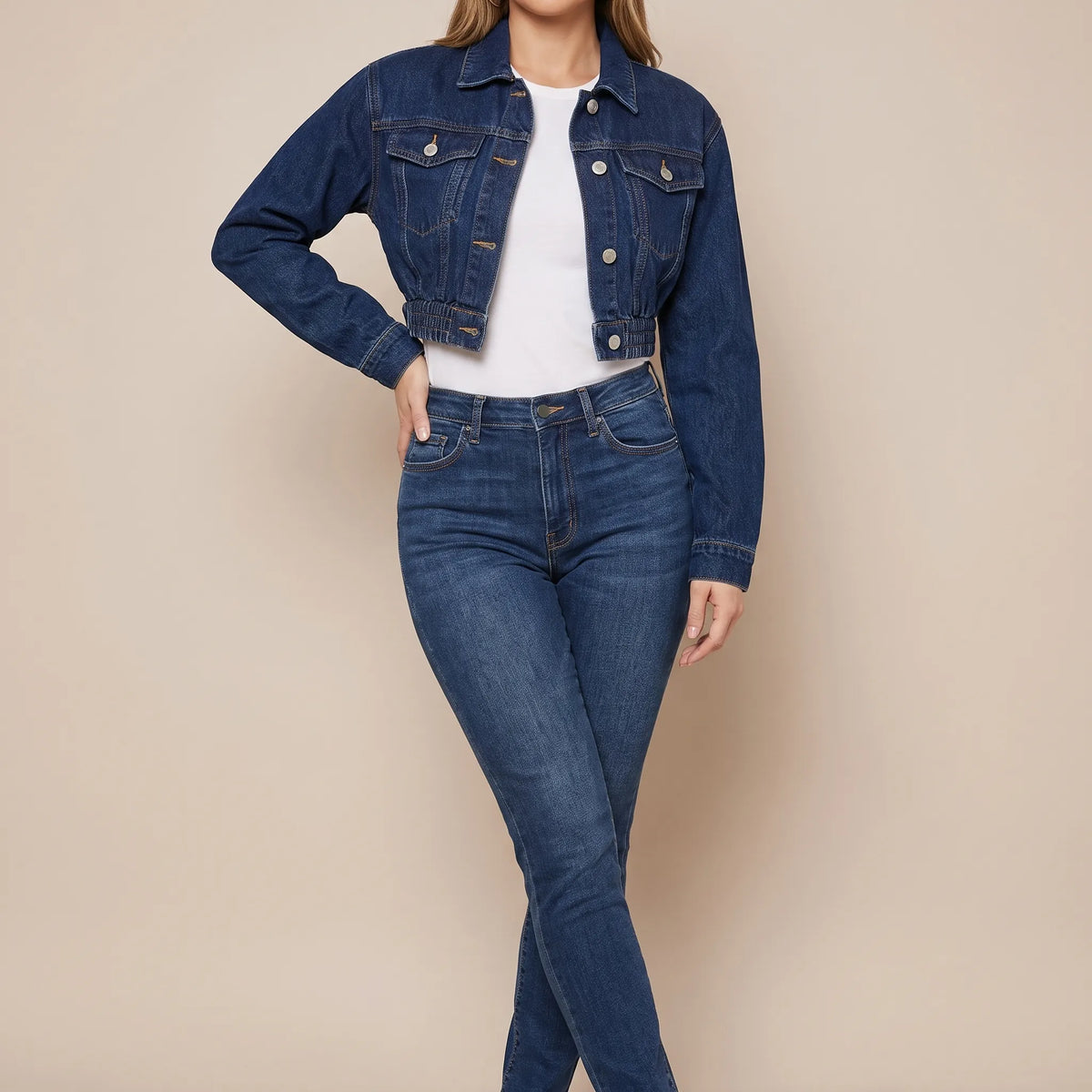 Croppia | Kurze Freizeitjacke Mit Kragen
