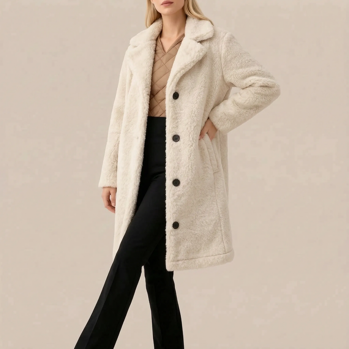 CuddleCoat | Langer Plüschmantel Für Damen