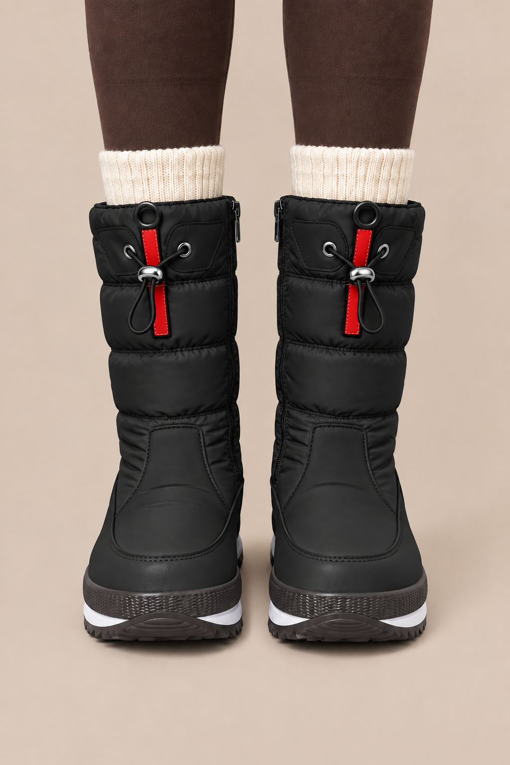 Cyril | Winterstiefel Damen mit hohem Schaft und Reissverschluss