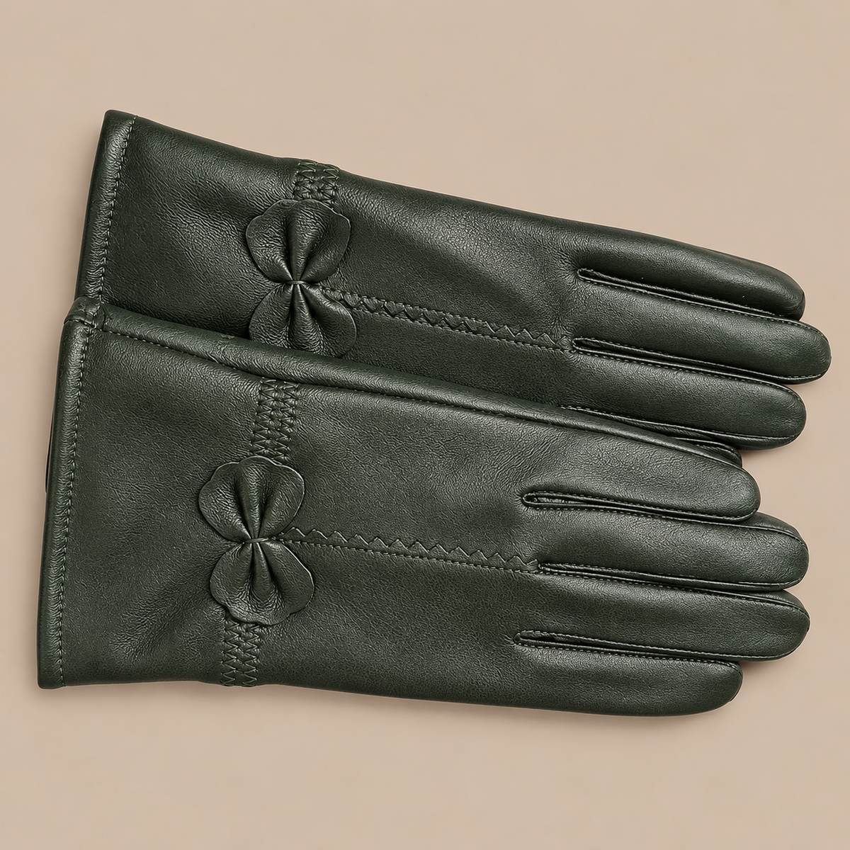 Dahlia | Lederhandschuhe Damen für Winter mit Schleifendetail