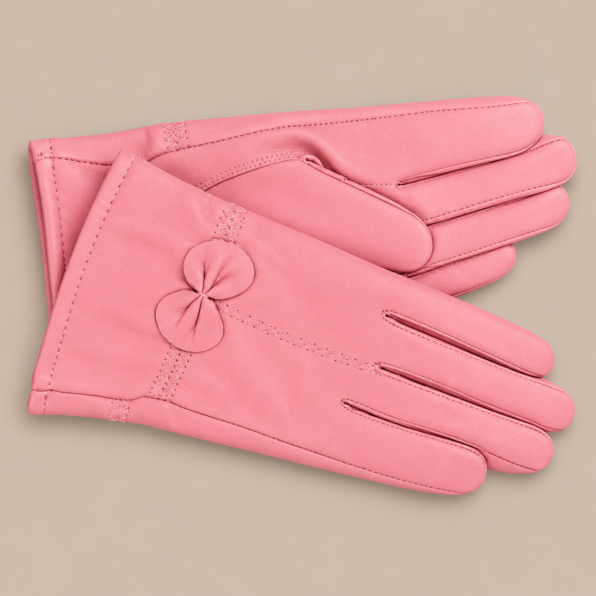 Dahlia | Lederhandschuhe Damen für Winter mit Schleifendetail