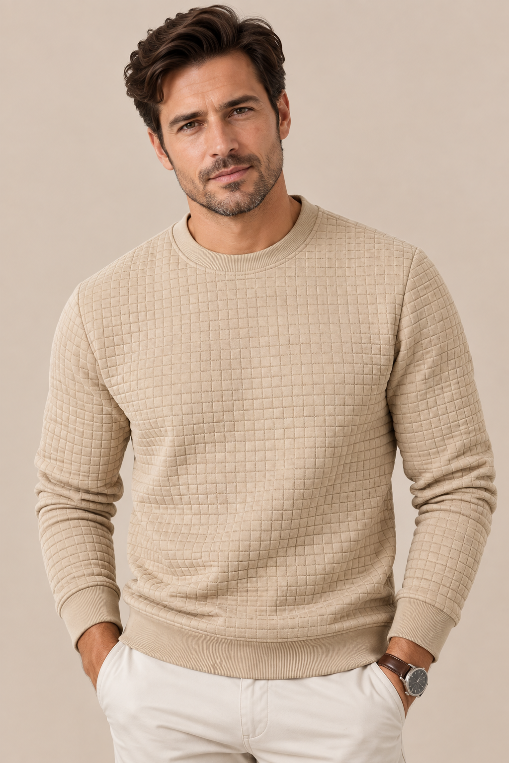 Darius | Strickpullover Herren mit strukturierter Oberfläche