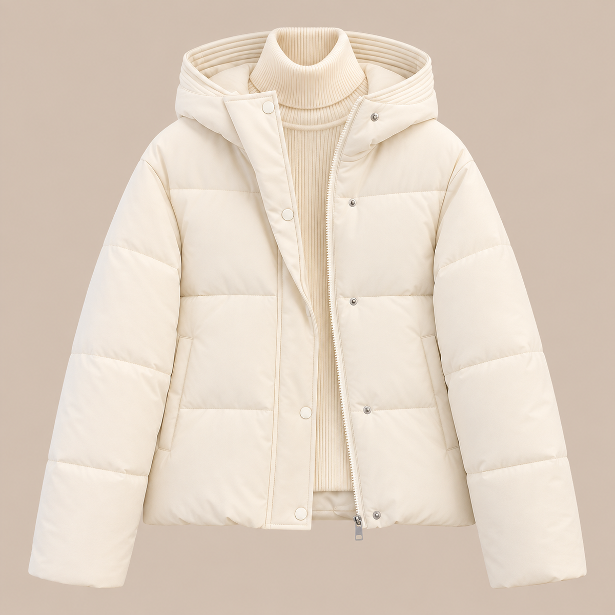 Denisse | Kurze Steppjacke mit Kapuze