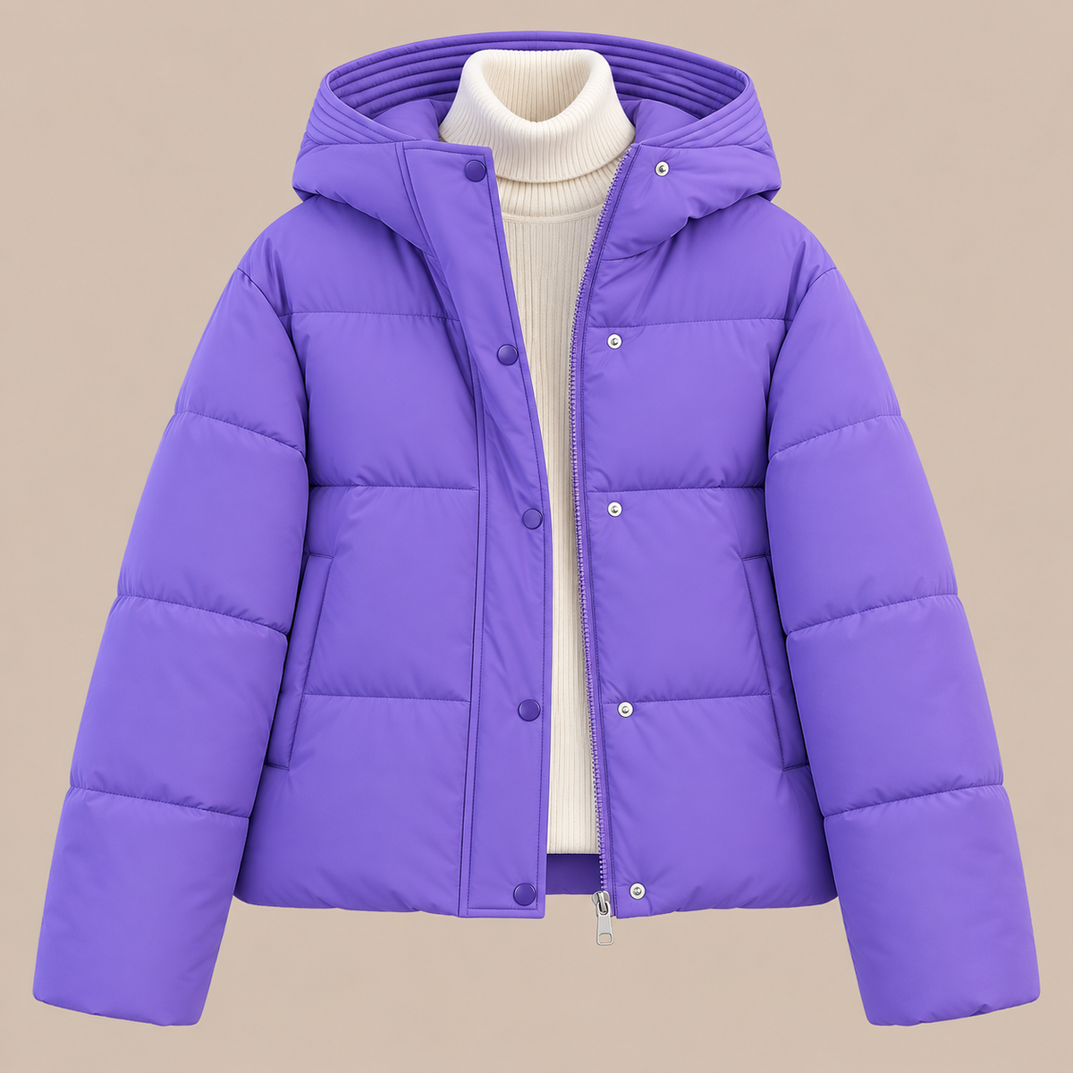 Denisse | Kurze Steppjacke mit Kapuze