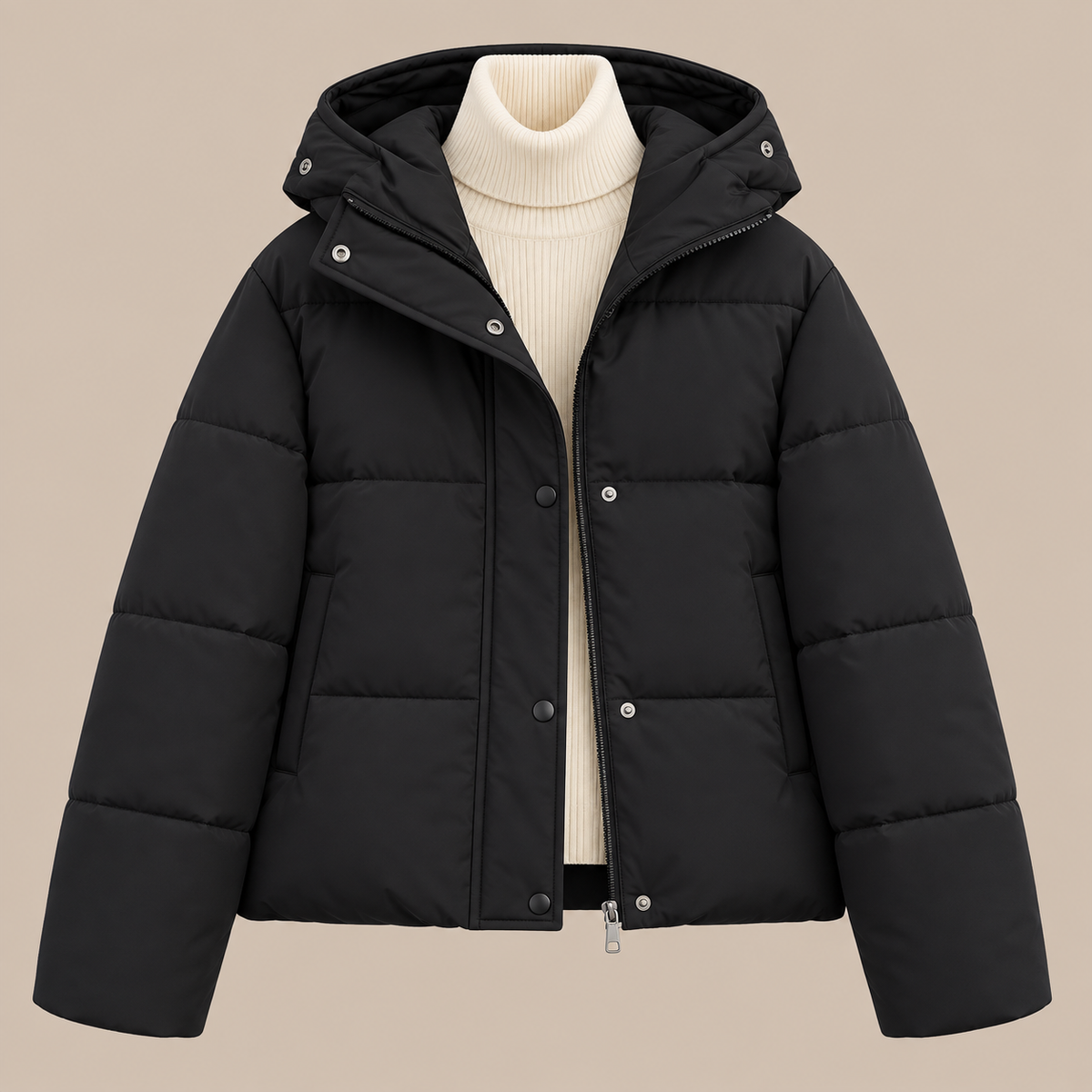 Denisse | Kurze Steppjacke mit Kapuze