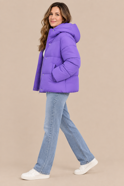 Denisse | Kurze Steppjacke mit Kapuze