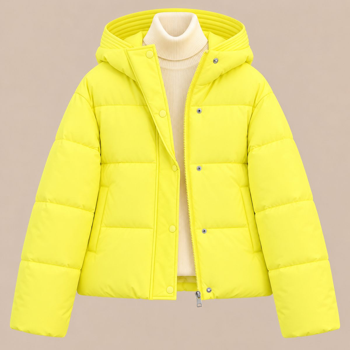 Denisse | Kurze Steppjacke mit Kapuze