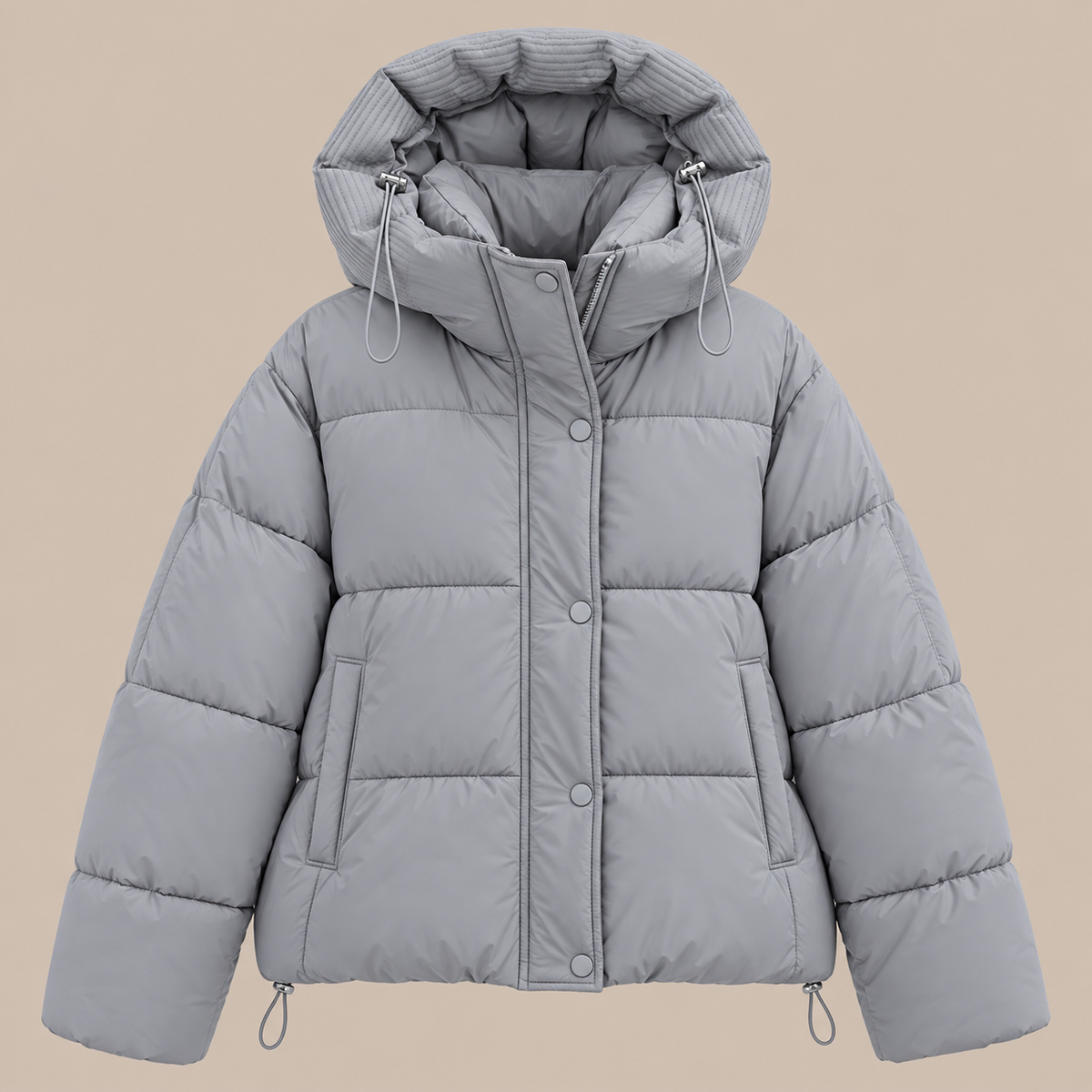 Denisse | Kurze Steppjacke mit Kapuze