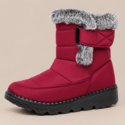 Dolores | Winterstiefel Damen mit Fellbesatz und Profilsohle