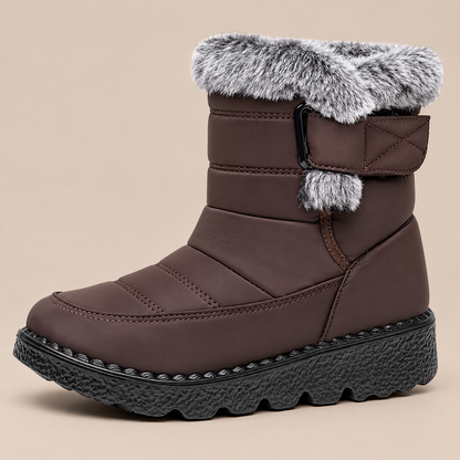 Dolores | Winterstiefel Damen mit Fellbesatz und Profilsohle