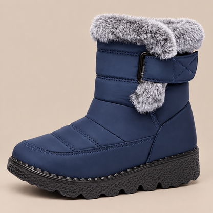 Dolores | Winterstiefel Damen mit Fellbesatz und Profilsohle