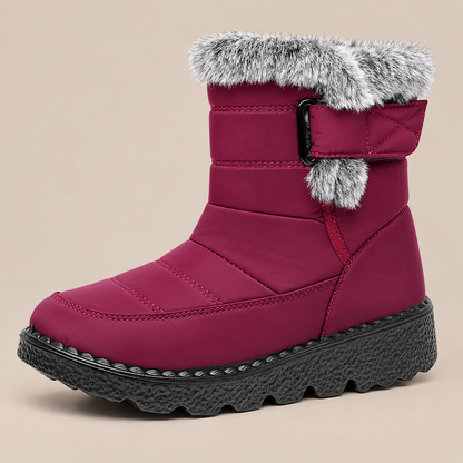 Dolores | Winterstiefel Damen mit Fellbesatz und Profilsohle