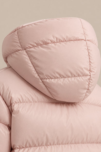 Donna | Steppjacke Damen mit langem Schnitt und hohem Kragen