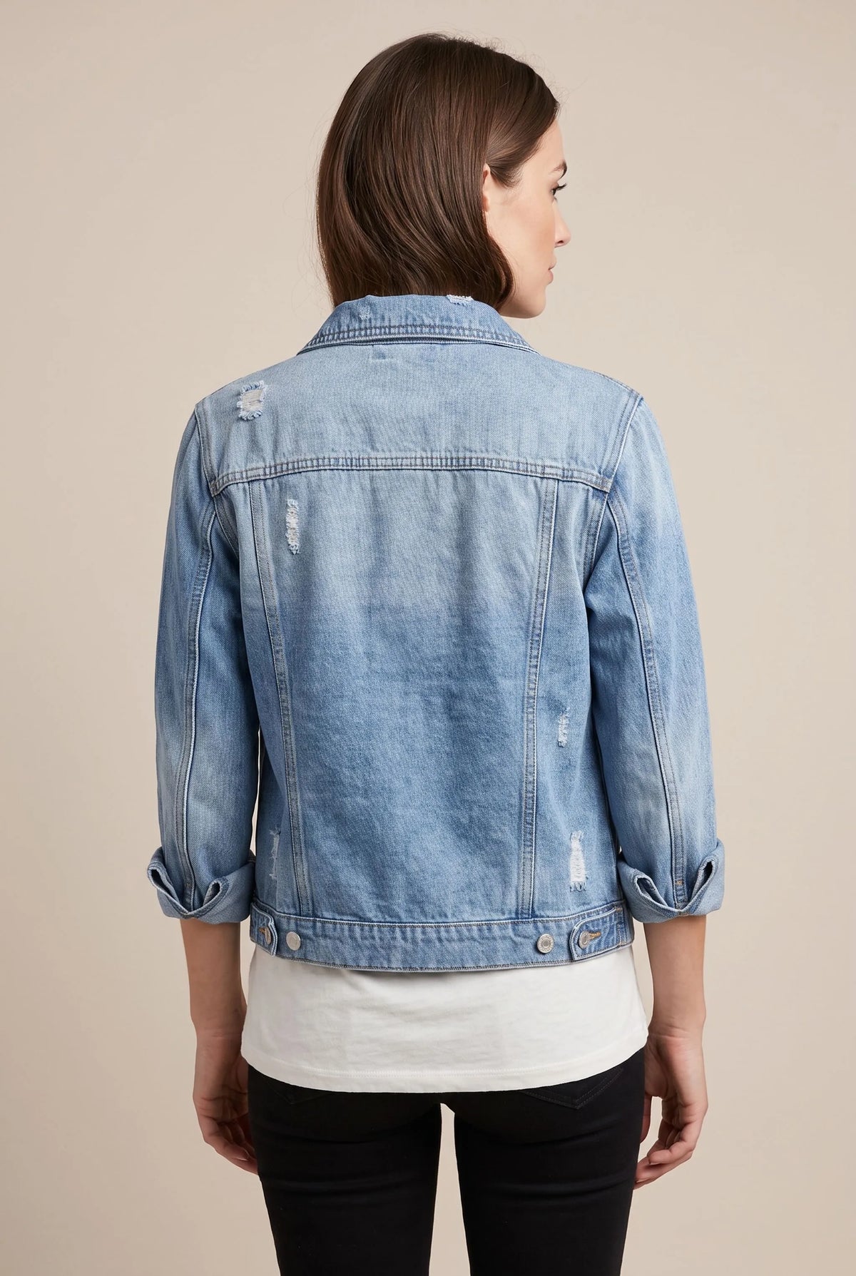 EdgeJacket | Taillierte Kurze Jeansjacke