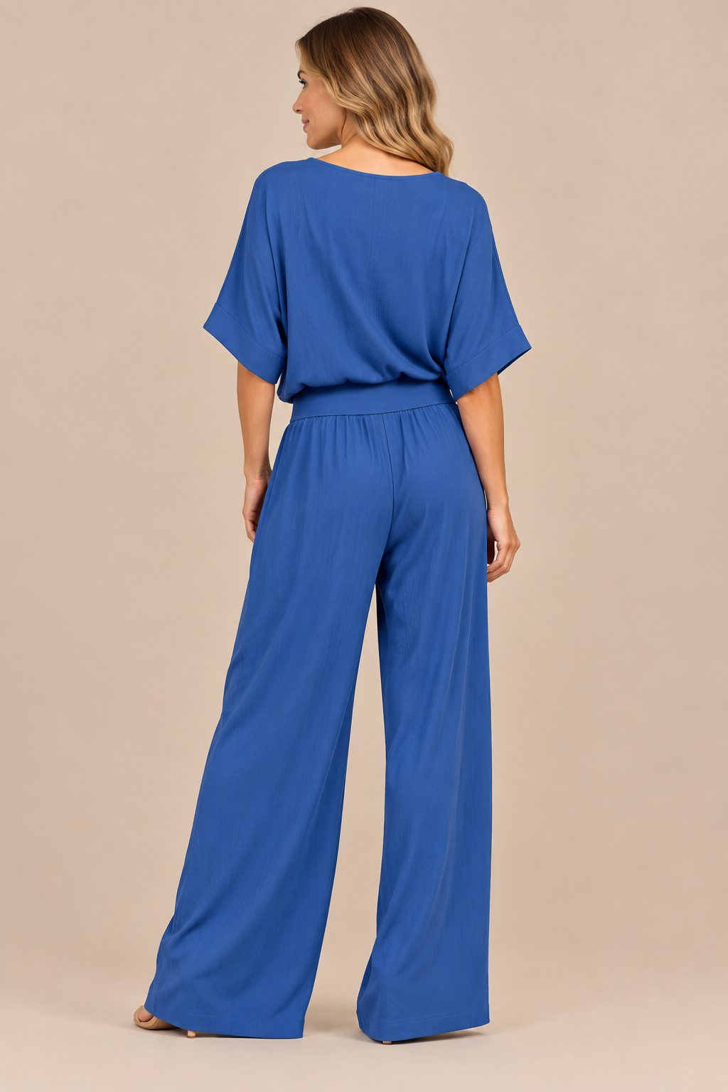 Elevee | Zweiteiliger Asymmetrischer Fliessender Festlicher Damen Hosenanzug