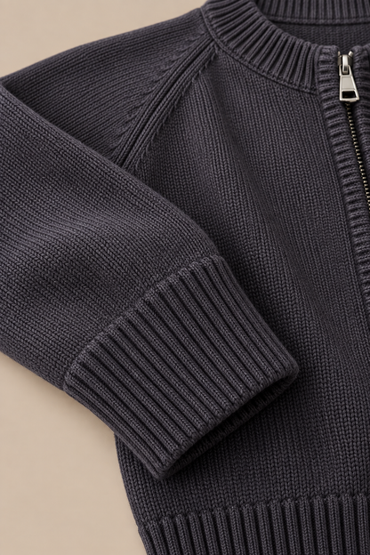 Elina | Cardigan Damen mit Reissverschluss