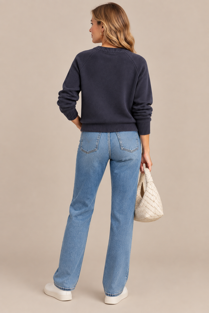 Elina | Cardigan Damen mit Reissverschluss