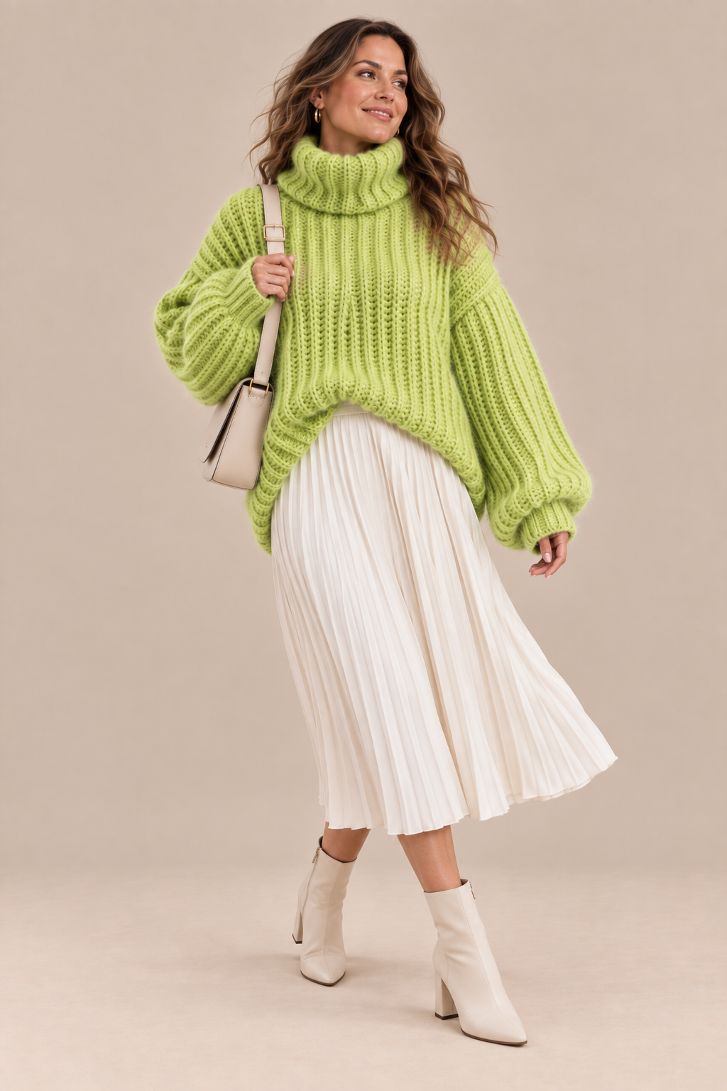 Elisha | Rollkragenpullover mit grober Rippstrickstruktur