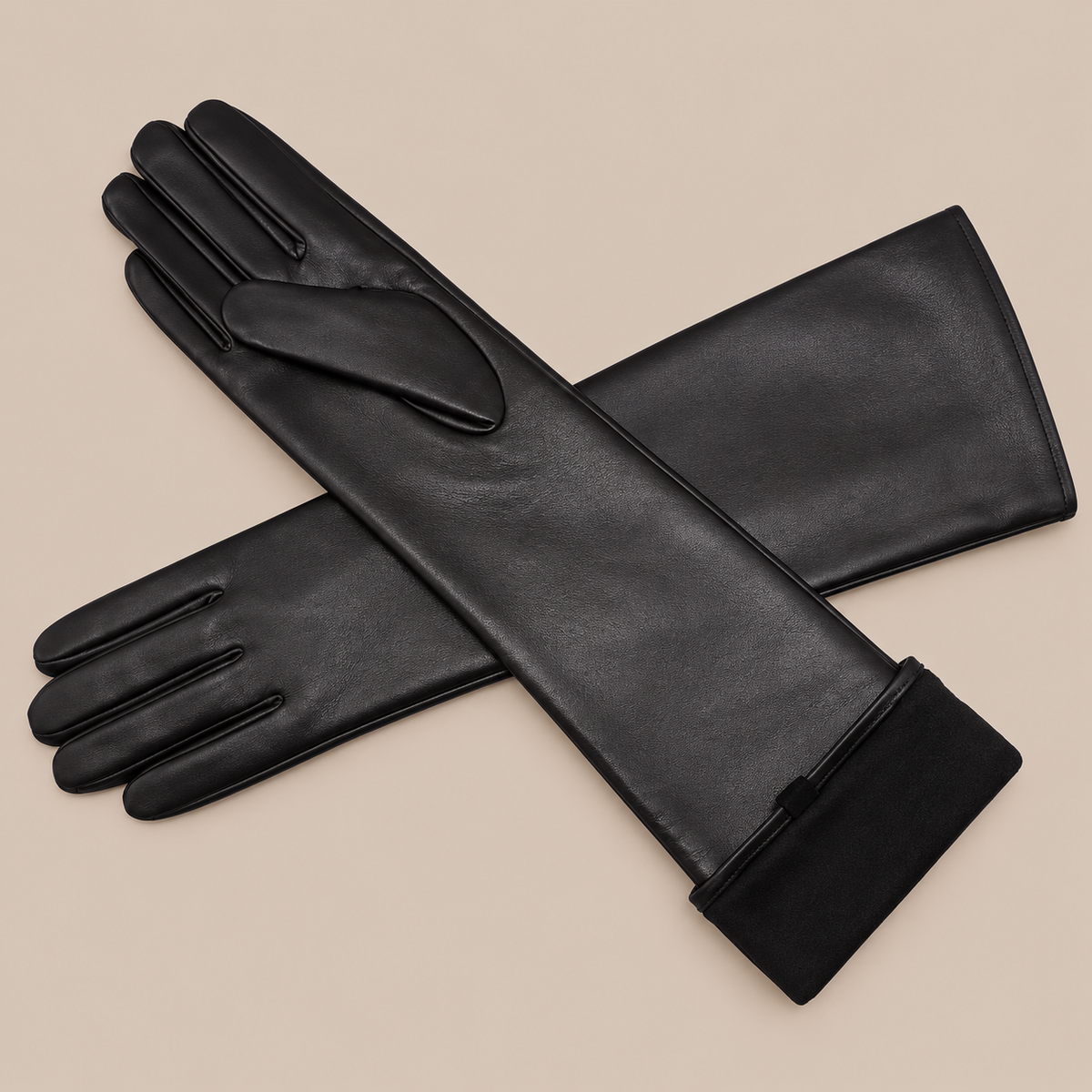 Elva | Lange Lederhandschuhe Damen für Winter