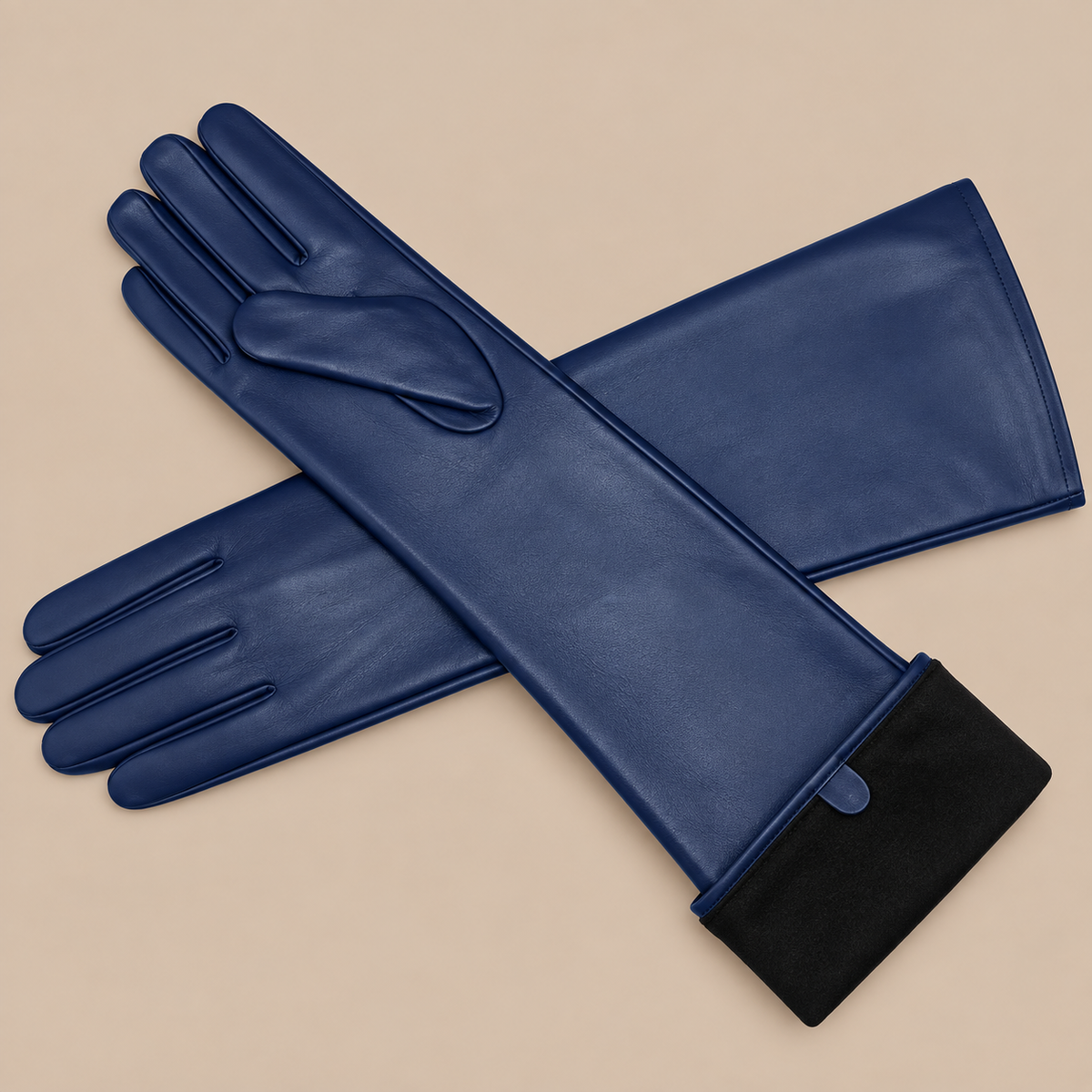 Elva | Lange Lederhandschuhe Damen für Winter