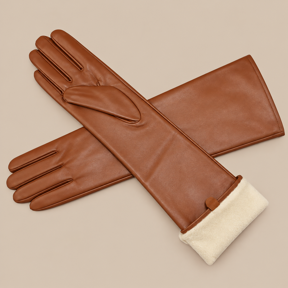 Elva | Lange Lederhandschuhe Damen für Winter