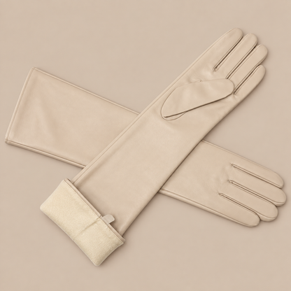 Elva | Lange Lederhandschuhe Damen für Winter