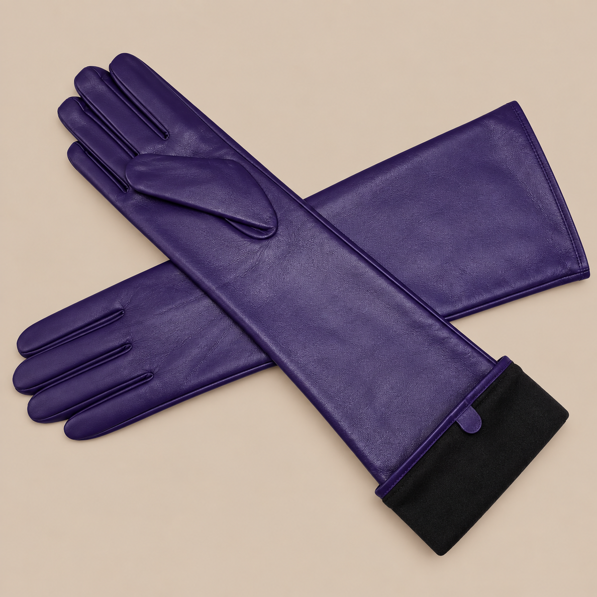 Elva | Lange Lederhandschuhe Damen für Winter