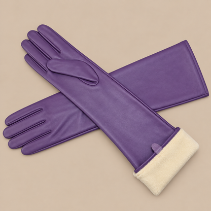 Elva | Lange Lederhandschuhe Damen für Winter