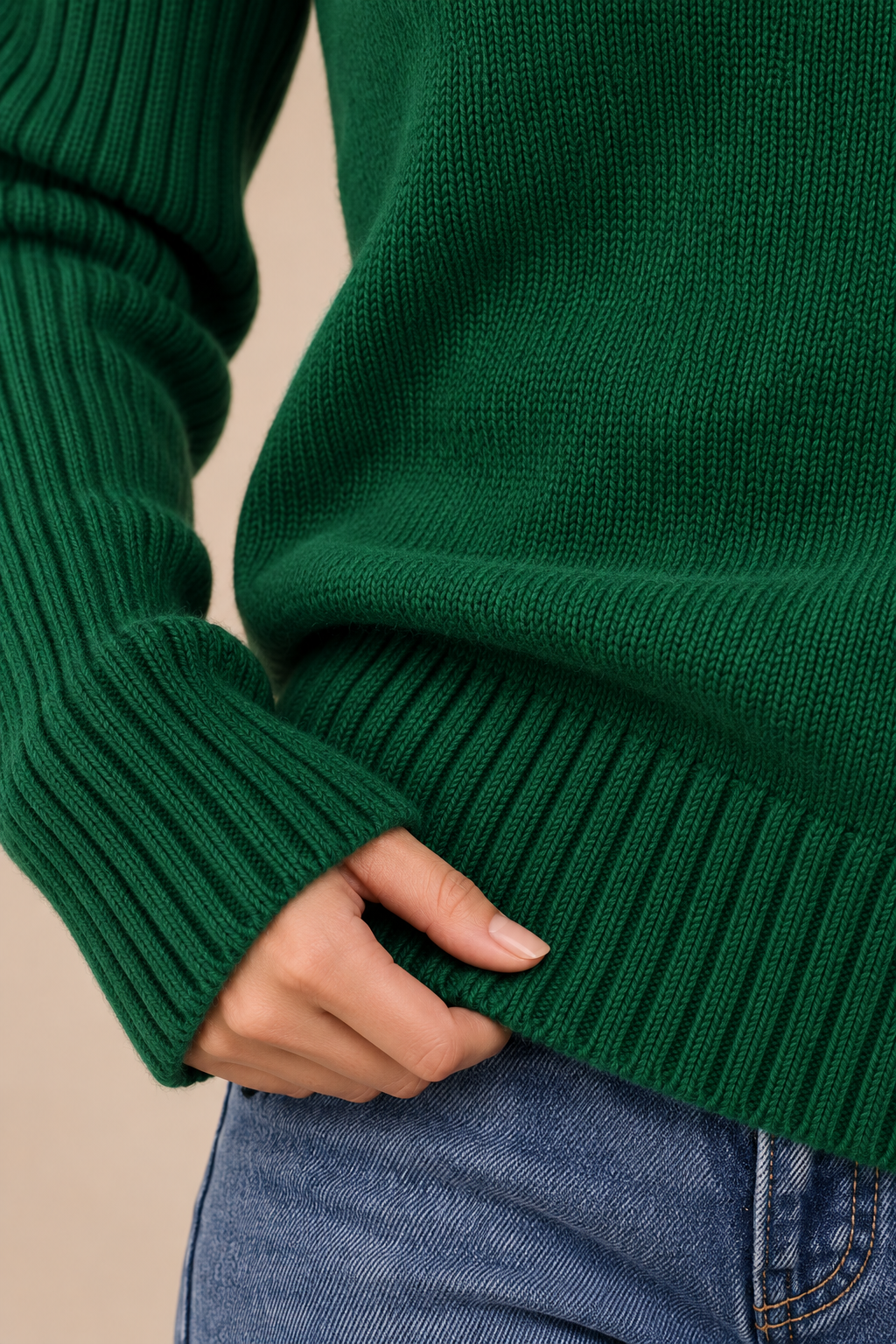 Elviana | Strickpullover Damen mit elegantem Rollkragen