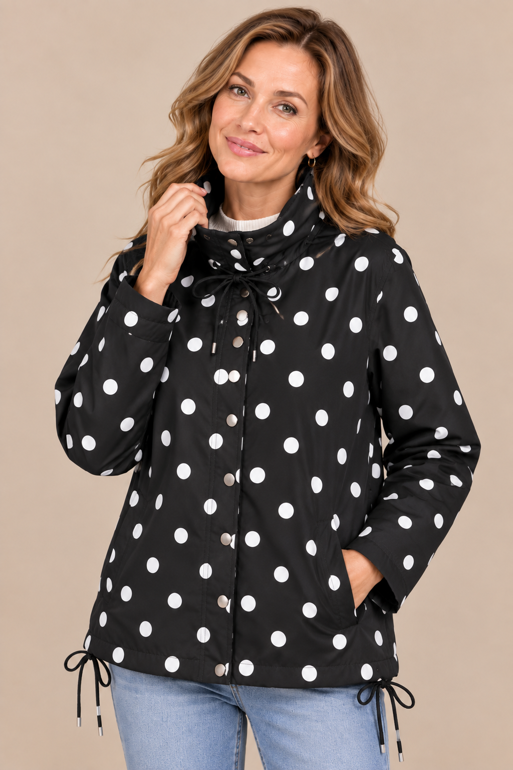 Elvianne | Regenjacke im Polkadot-Design