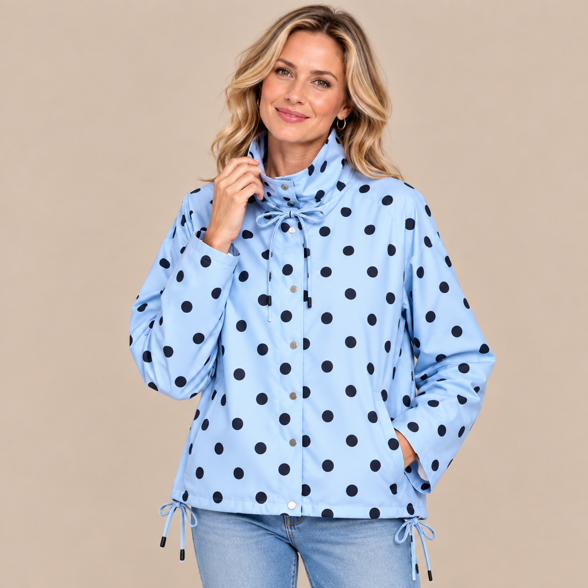 Elvianne | Regenjacke im Polkadot-Design