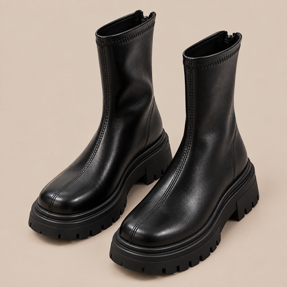 Elvie | Chelsea Boots Damen mit Reissverschluss und Profilsohle