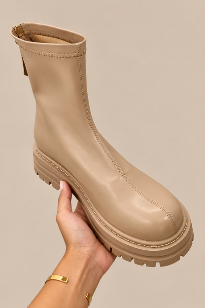 Elvie | Chelsea Boots Damen mit Reissverschluss und Profilsohle