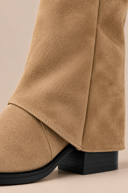Elvira | Fold Over Boots Damen mit hohem Schaft
