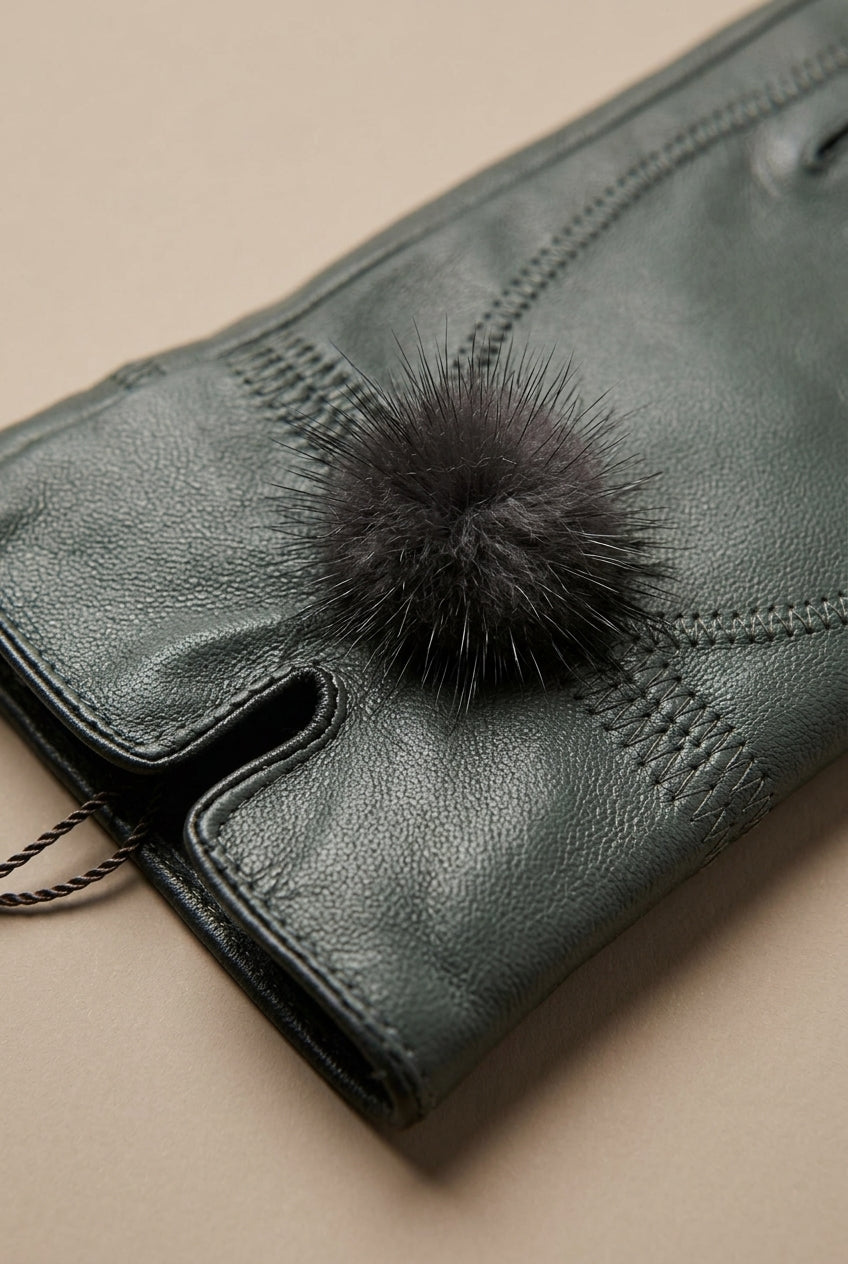 Elyssara | Elegante Lederhandschuhe mit weichem Manschettendetail