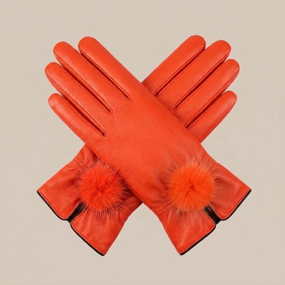 Elyssara | Elegante Lederhandschuhe mit weichem Manschettendetail