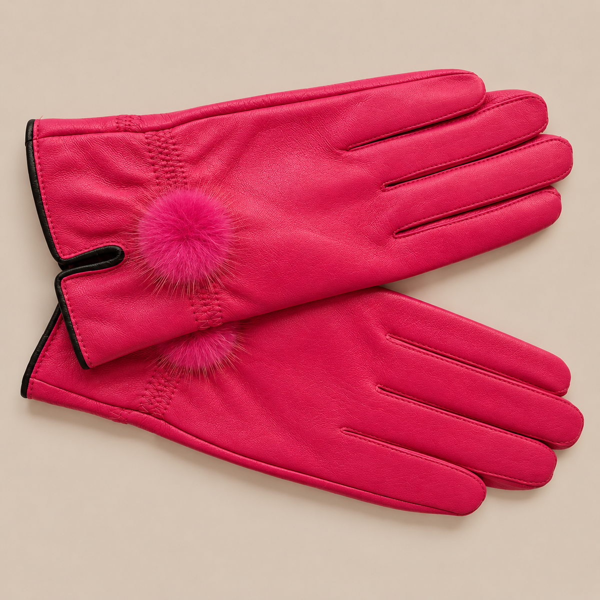 Elyssara | Elegante Lederhandschuhe mit weichem Manschettendetail