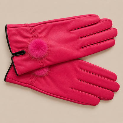 Elyssara | Elegante Lederhandschuhe mit weichem Manschettendetail