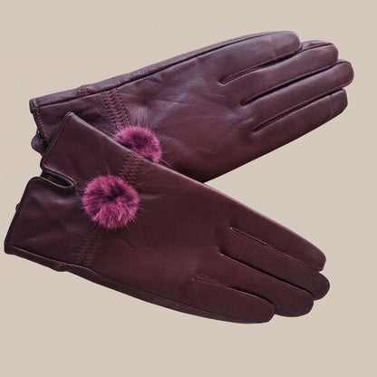 Elyssara | Elegante Lederhandschuhe mit weichem Manschettendetail
