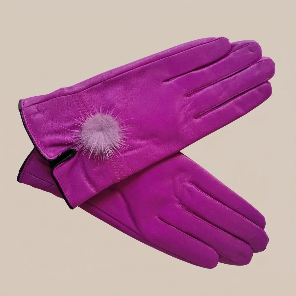 Elyssara | Elegante Lederhandschuhe mit weichem Manschettendetail