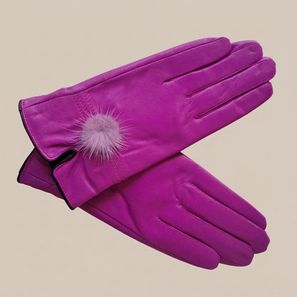 Elyssara | Elegante Lederhandschuhe mit weichem Manschettendetail