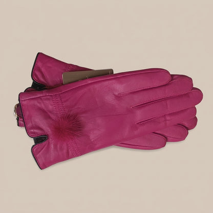 Elyssara | Elegante Lederhandschuhe mit weichem Manschettendetail