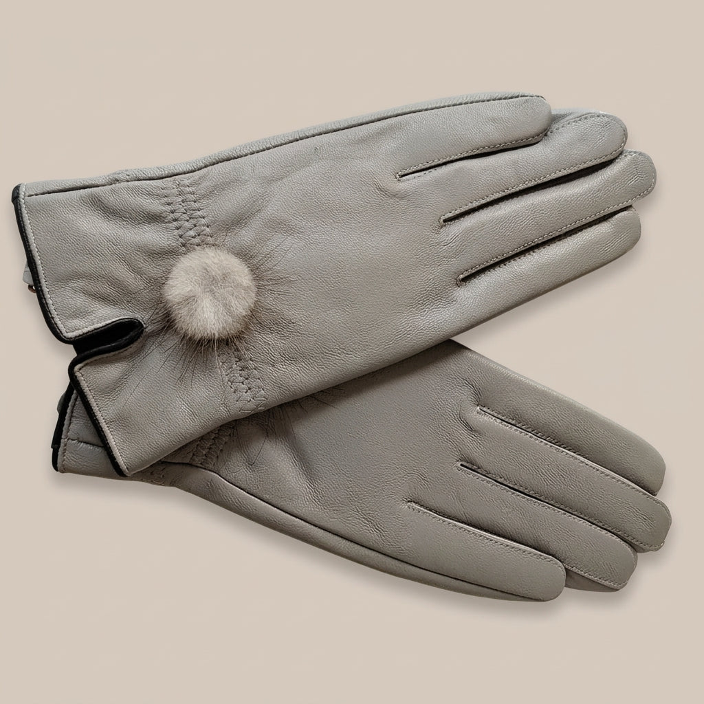 Elyssara | Elegante Lederhandschuhe mit weichem Manschettendetail