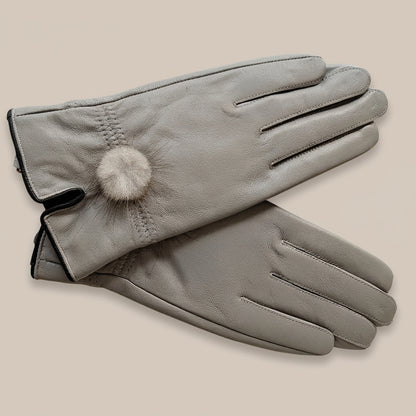 Elyssara | Elegante Lederhandschuhe mit weichem Manschettendetail