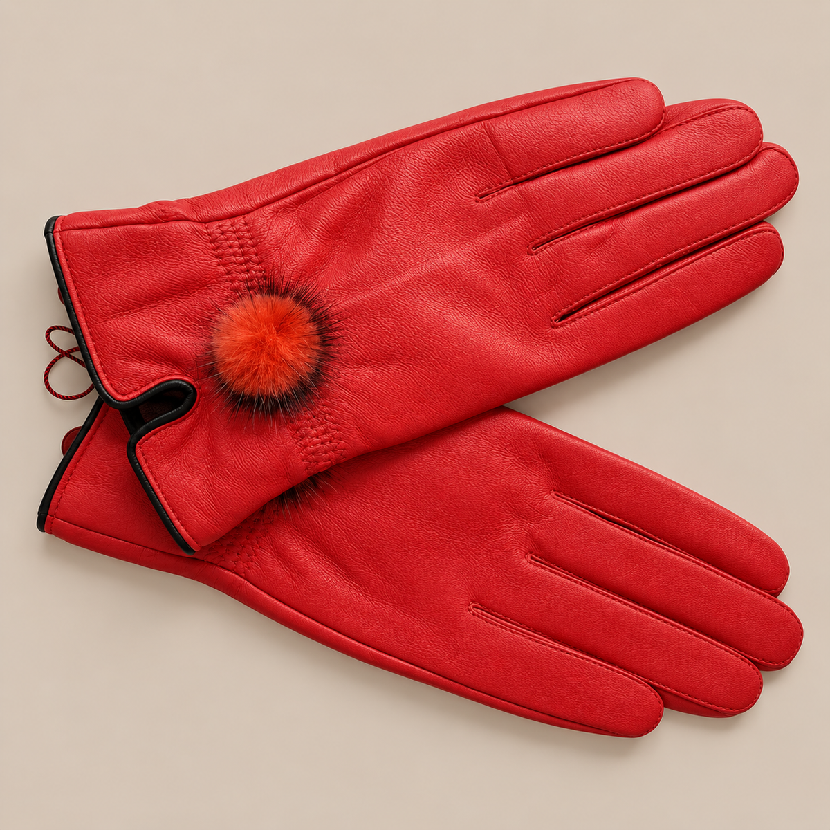 Elyssara | Elegante Lederhandschuhe mit weichem Manschettendetail